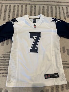 Nike White & Navy Dallas Cowboys #7 Diggs Youth Jersey